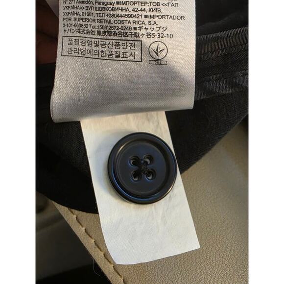 Banana Republic Black Vest Women’s Small 100% Tencel Utility Pockets - Picture 10 of 11